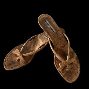 Manolo Blahnik Tan Heels